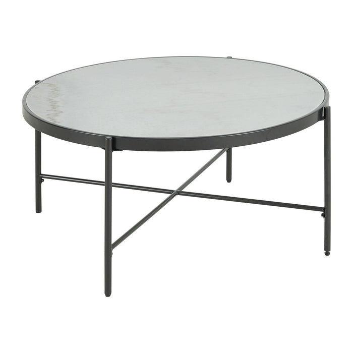 Vienna Round Coffee Table with Marble Top
