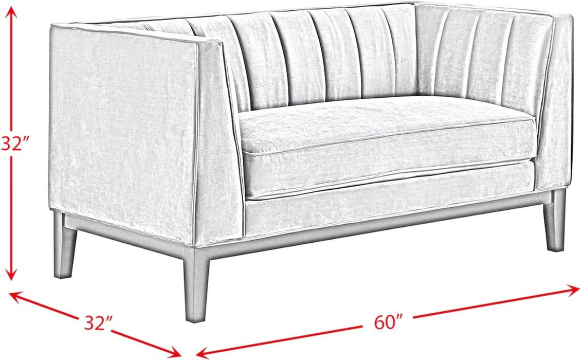 Elements International Calais Loveseat in Green image