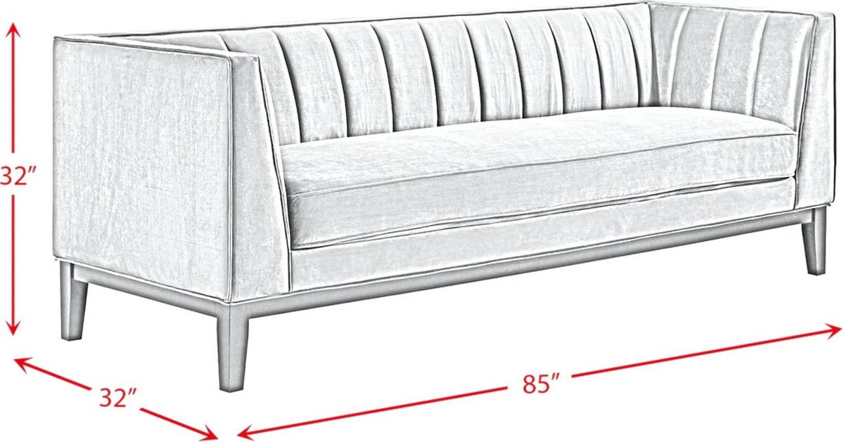 Elements International Calais Sofa in Green image