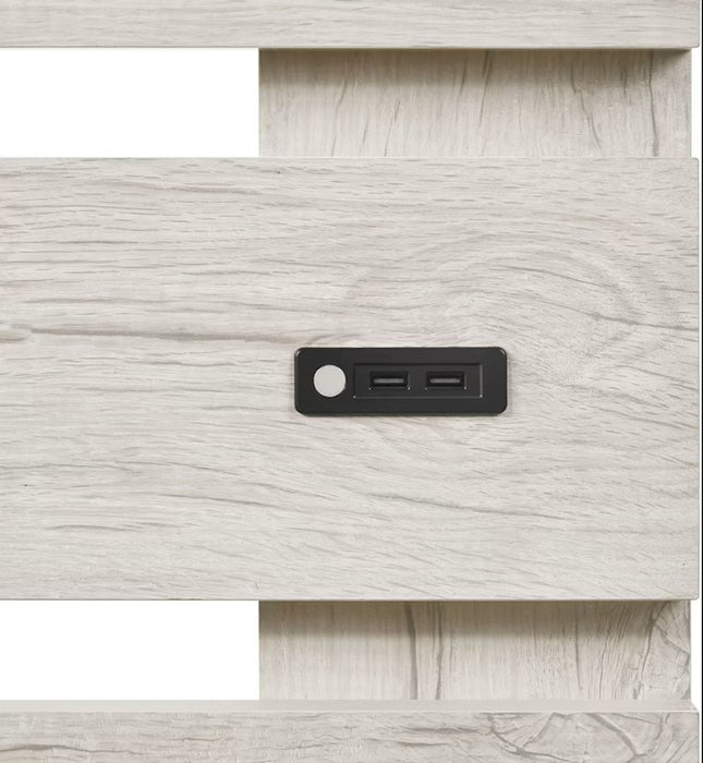Elements International Fort Worth Nightstand in White