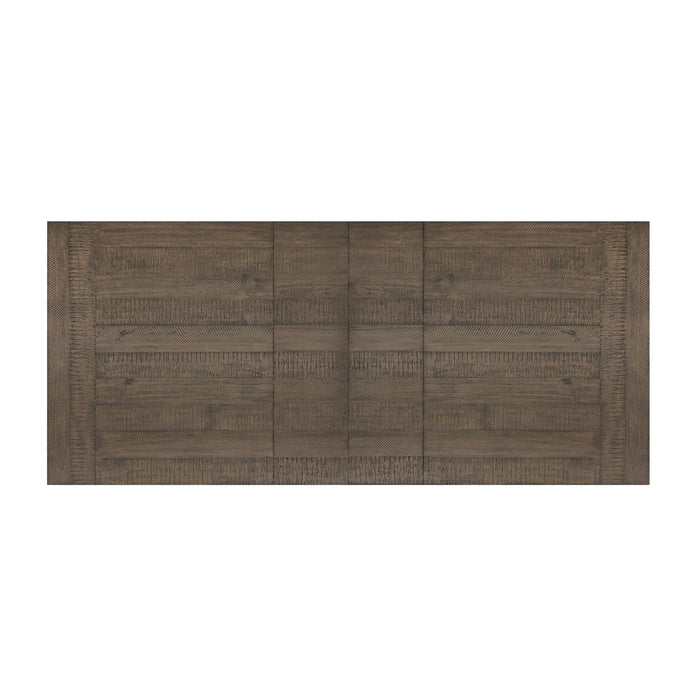 Yellowstone Dining Table with 2x12"" Leaves in Medium Brown