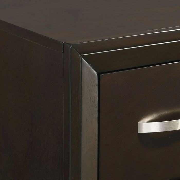 Elements International Beaumont Youth Nightstand in Merlot