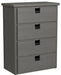 Elements International Cali Kids Chest in Sleek Gray image