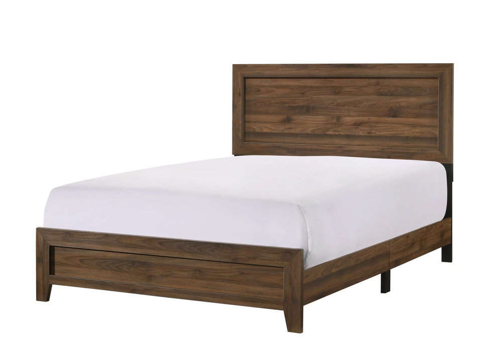 Crown Mark Millie Queen Panel Bed in Brown Cherry image