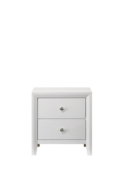 Crown Mark Furniture Evan Nightstand in White image