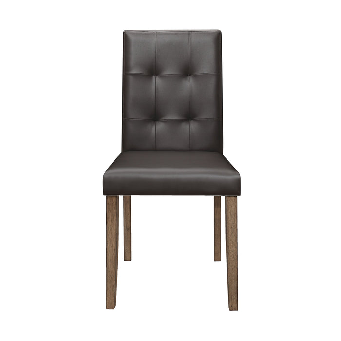 Ahmet Side Chair in Brown/Walnut - 5039BRS
