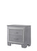 Crown Mark Furniture Lillian Night Stand in Silver image