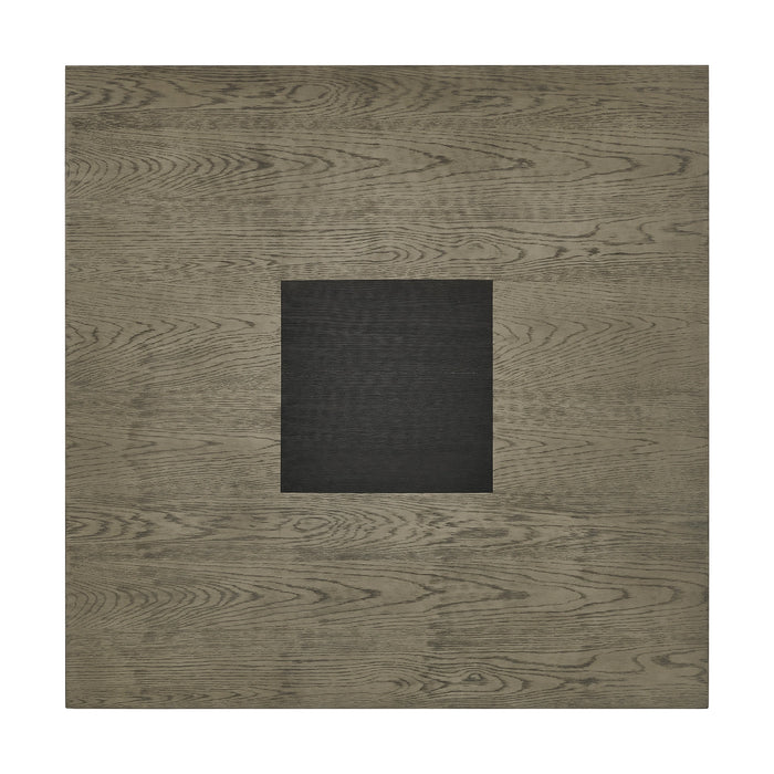 Jemma Square Table w/ Grey Top & Dark Espresso Base