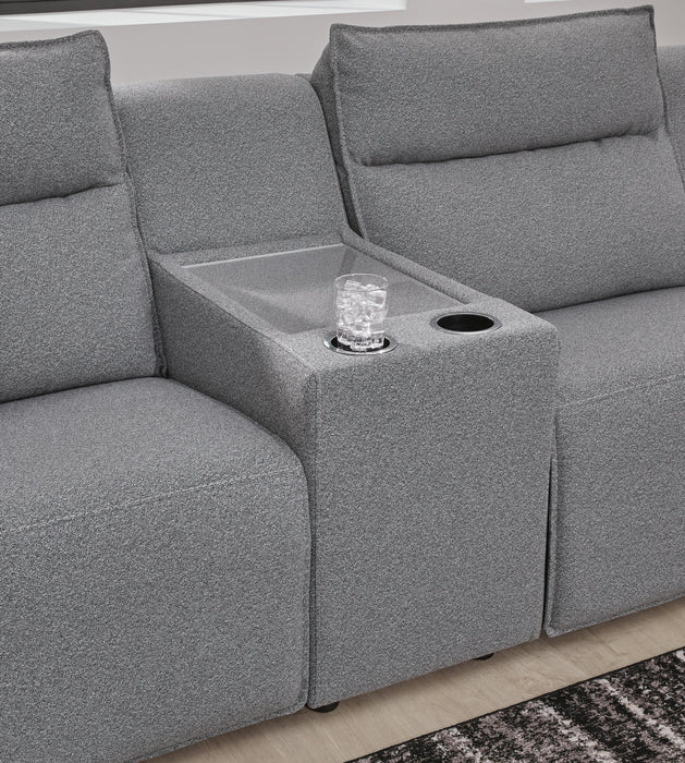 Modmax II Power Reclining Sectional with Consoles