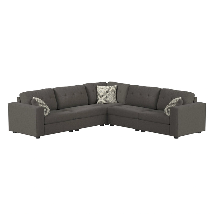 Options One Corner in Palmer Plus Ash with 1 Pillow 20""
