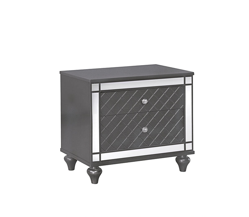 Crown Mark Refino Nightstand in Gray B1670-2 image