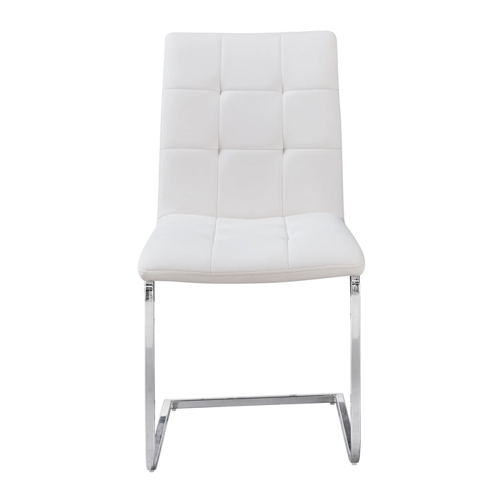 Steve Silver Escondido Side Chair in Chrome (Set of 2)