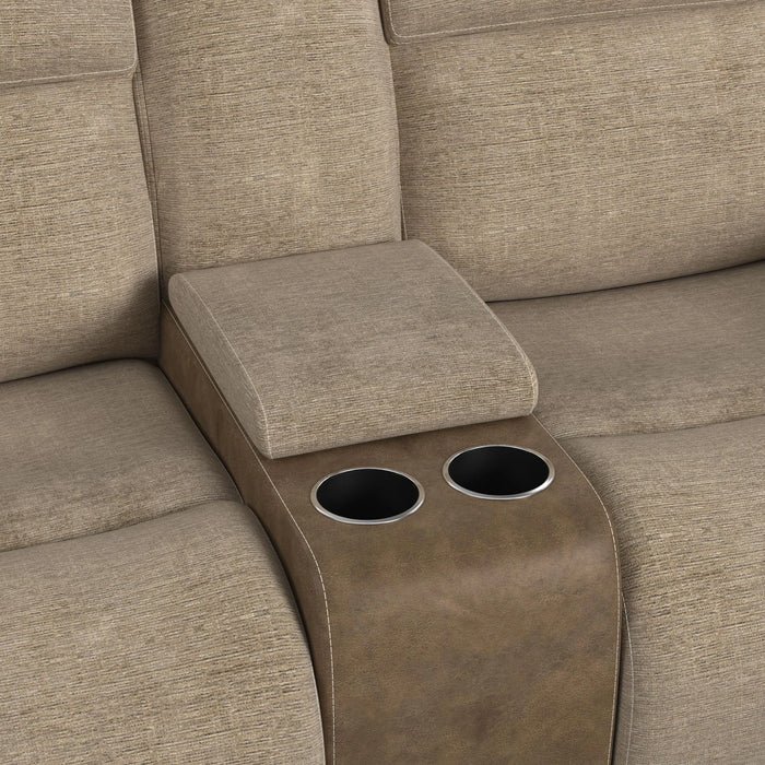 Hornet 3PC Sectional Set with Console and 2 Recliners