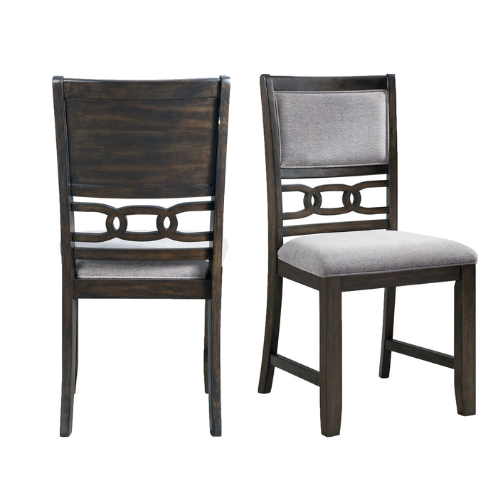 Amherst Dining Side Chair W/Fabric Cushion Dark Finish (2 Per Pack)
