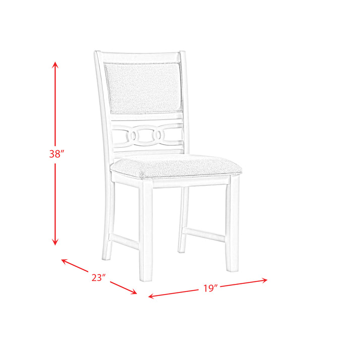 Amherst Dining Side Chair W/PU Cushion Side Stretcher Dark Finish (2 Per Pack)