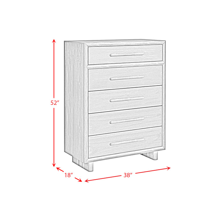 Brisbane Chest with LED in Brown