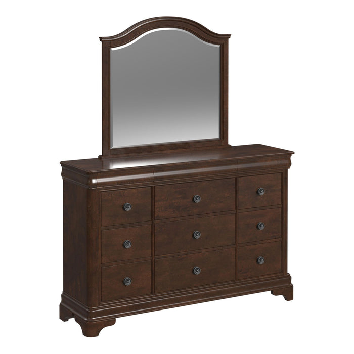 Cameron Cherry Dresser & Mirror Set
