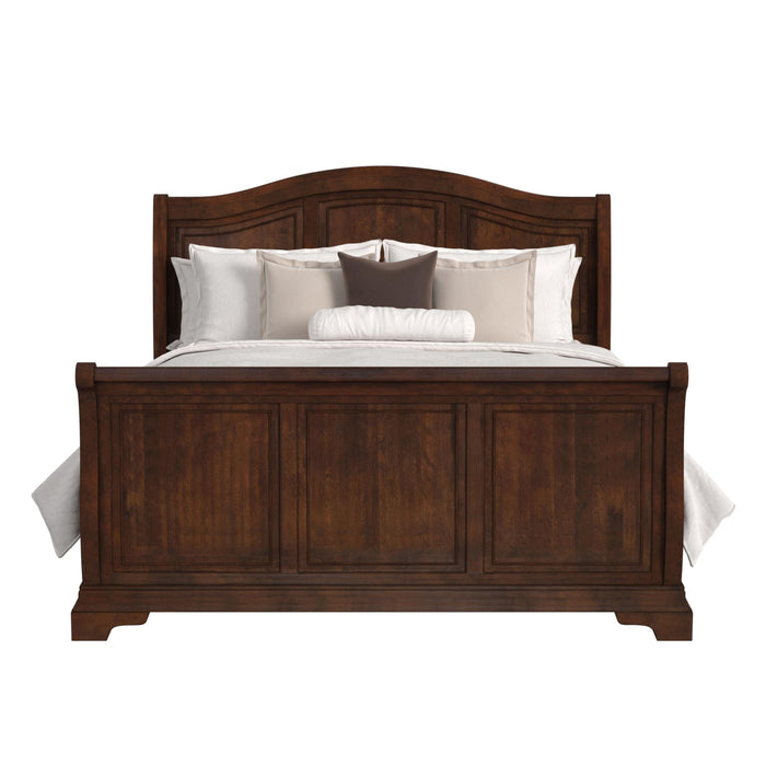 Cameron Cherry Sleigh Bed
