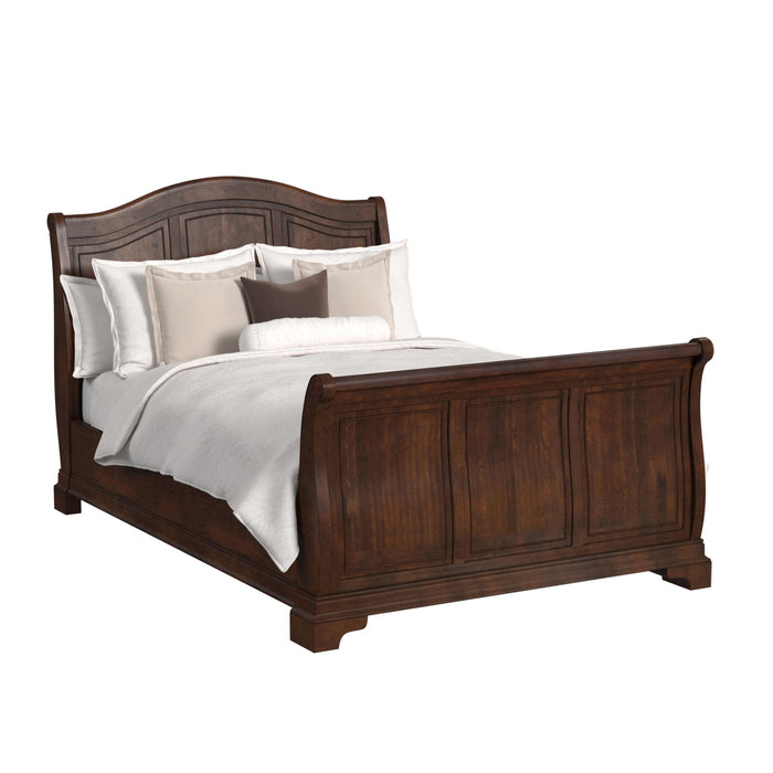 Cameron Cherry Sleigh Bed