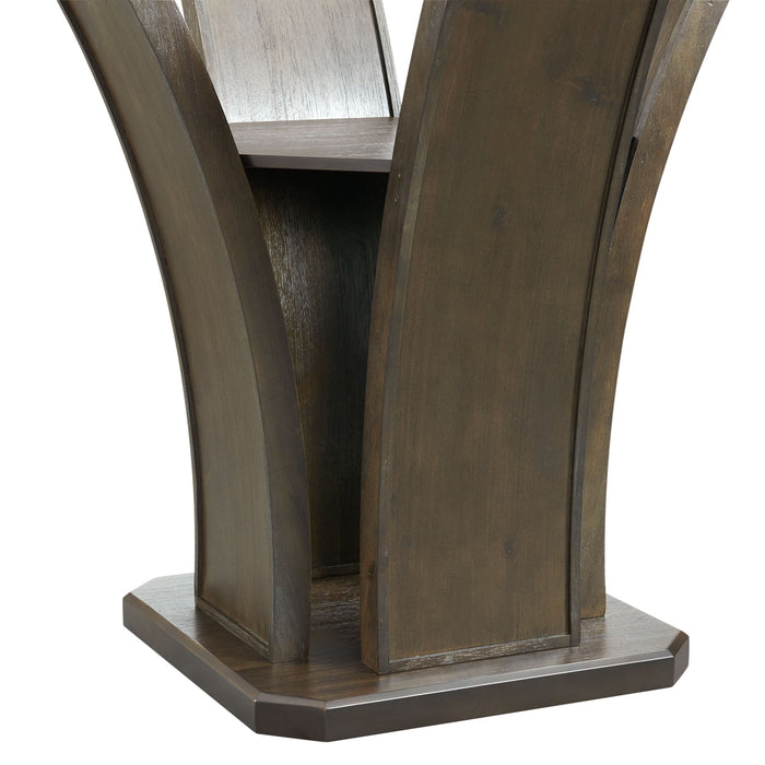 Dapper Round Counter Height Dining Table in Walnut