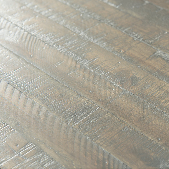 Stone Dining 6PC Set- Table, 4 Side Chairs, & Pew Bench