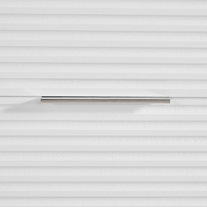 Denmark 1-Drawer Nightstand with Speaker and USB in White