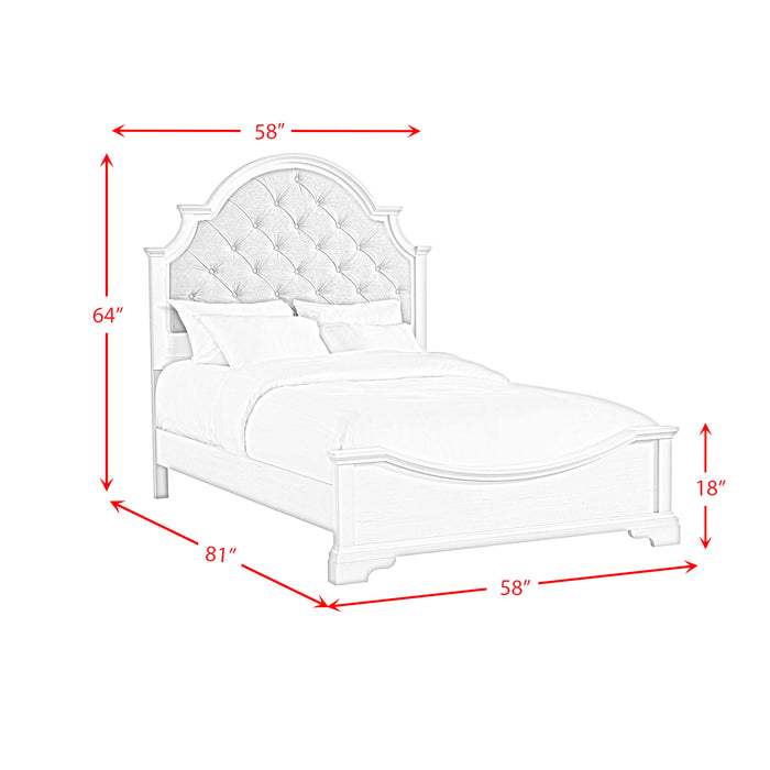 Eastwood Youth UPH Bed in Off-White
