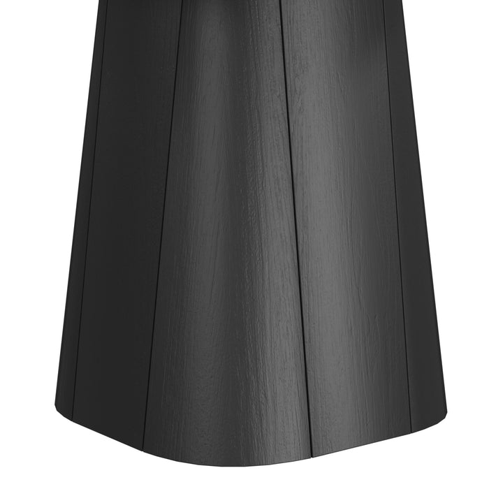 Edison End Table in White and Black