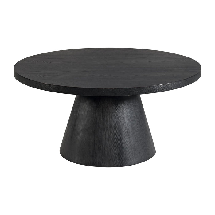 Portland 2PC Occasional Table Set in Black-Coffee Table & End Table