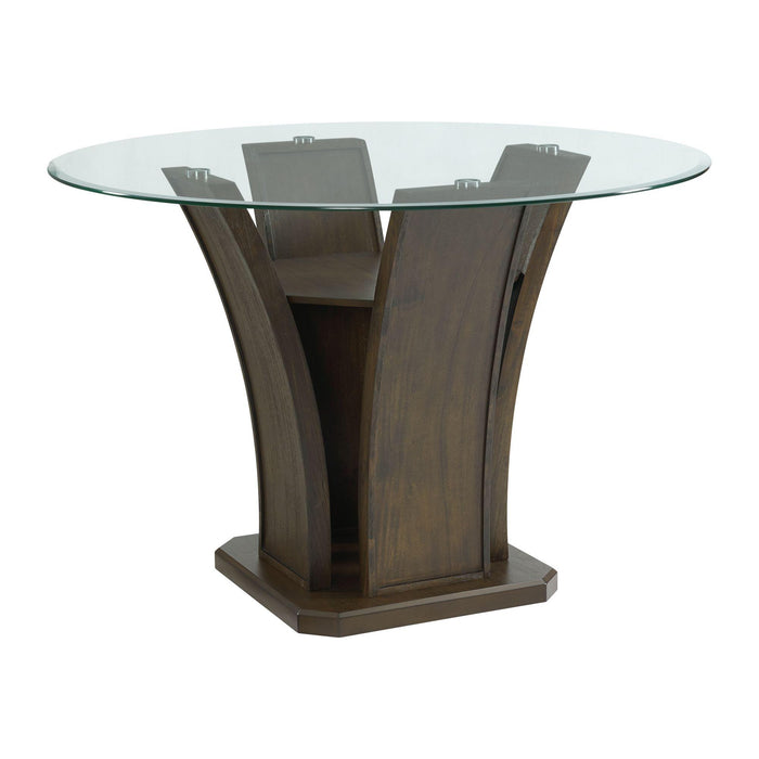Dapper Round Counter Height Dining Table in Walnut