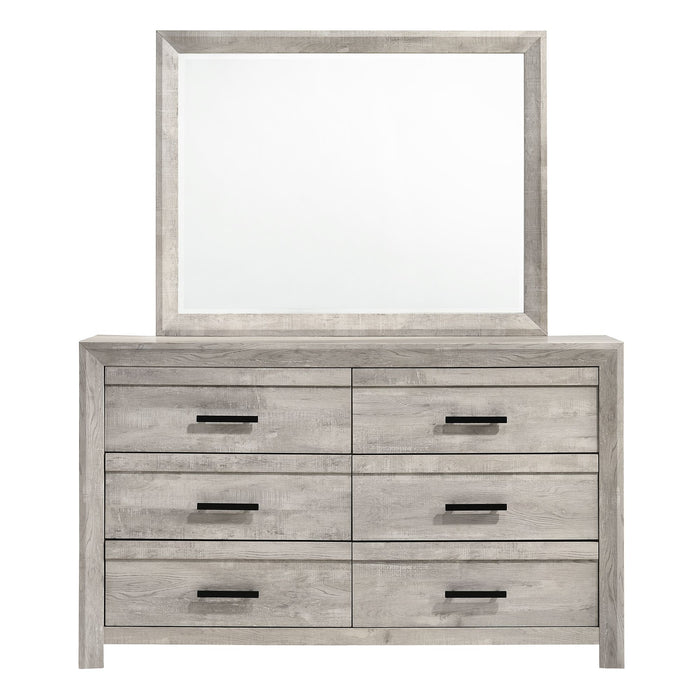 Ellen Dresser & Mirror Set White