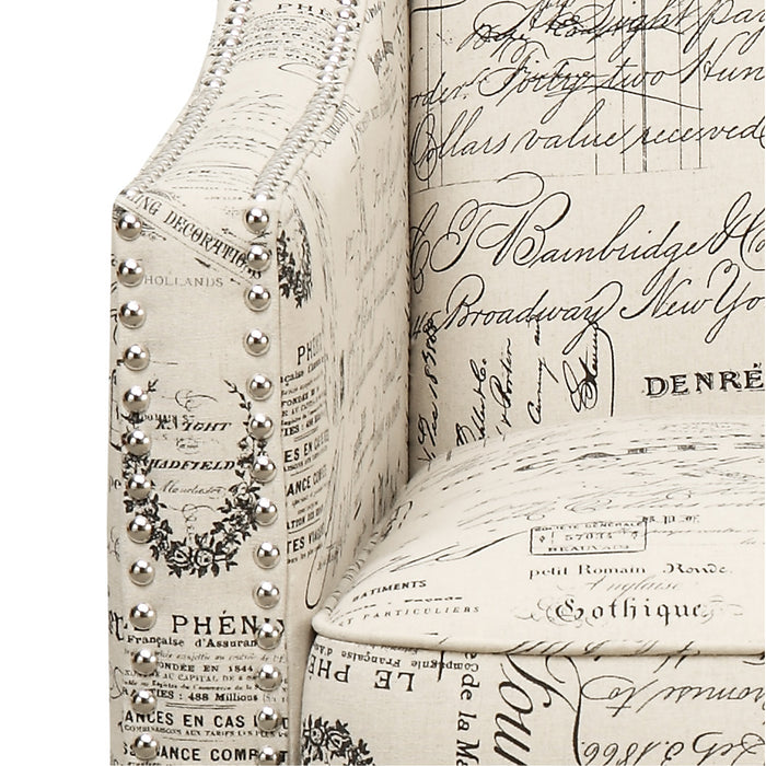 Erica 497 Chair W/Chrome Nails French Script (ISTA 3)