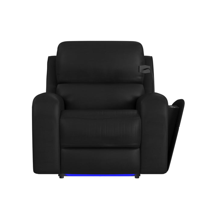 Euphora P3 Power Glider Recliner W/Heat & Massage, Music, Ipad holder W/wireless charger and USBC in Aline Black