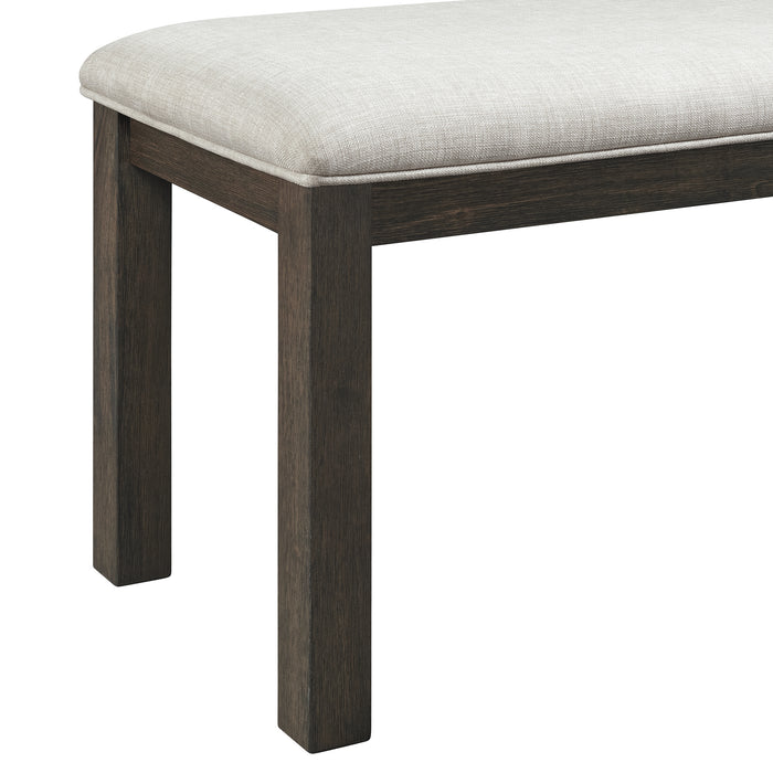 Grady 6PC Dining Set (72" Table + 4 Chairs + Bench) in Brown