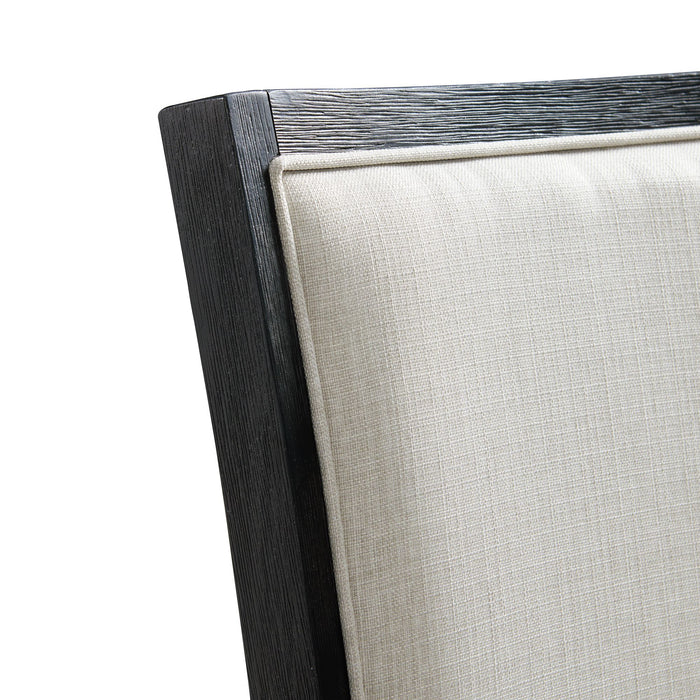 Grady 7PC Dining Set in Black-Table & Six Slat Back Chairs