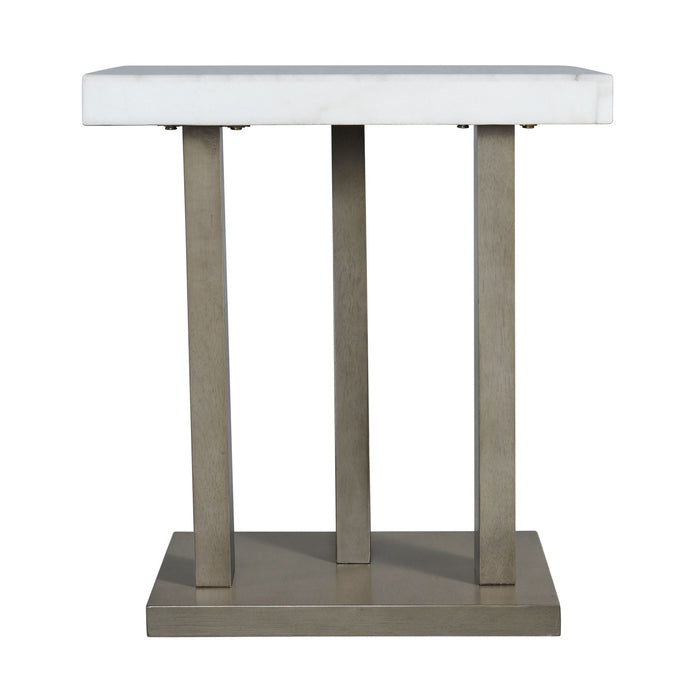 Greta Square End Table in grey