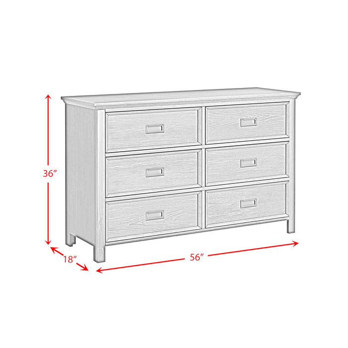 Hampton Kids 6-Drawer Dresser