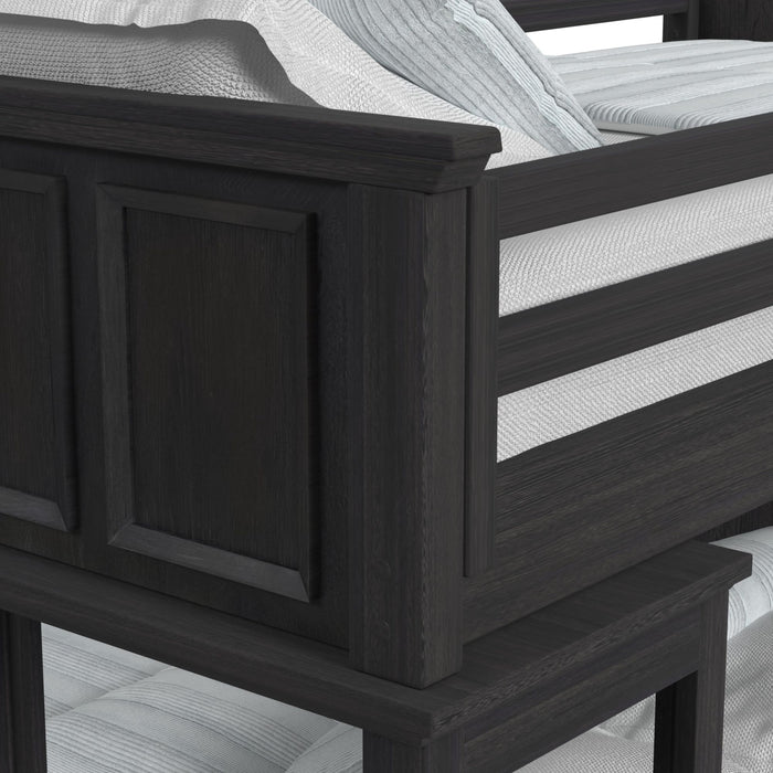 Hampton Kids Over Loft with Staircase and Desk with Speaker