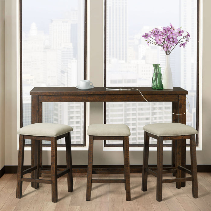 Jax Bar Table Single Pack (Table + Three Stools)