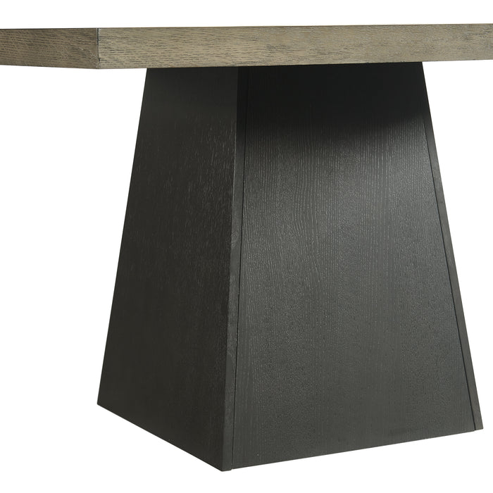 Jemma Square Table w/ Grey Top & Dark Espresso Base