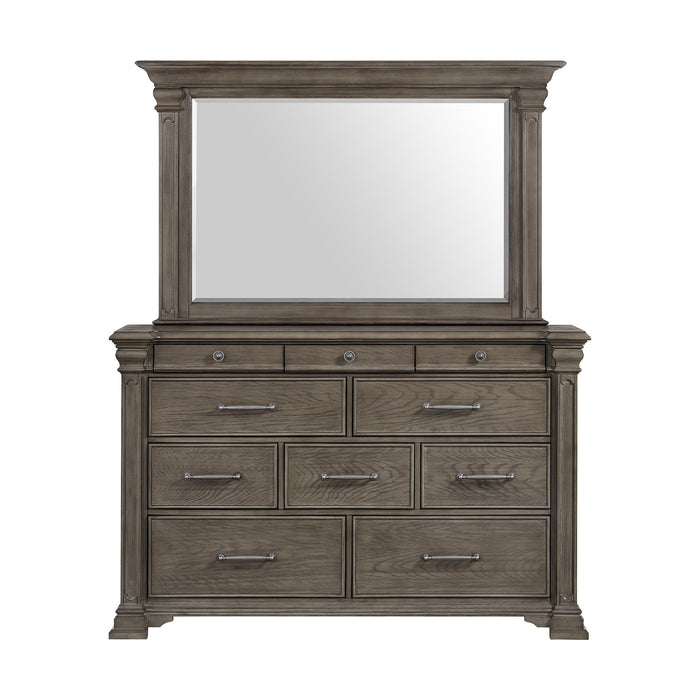 Kings Court Dresser & Mirror in Grey