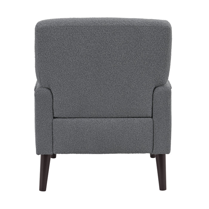 Kiwi Chair in 8077 Boucle Grey & Espresso