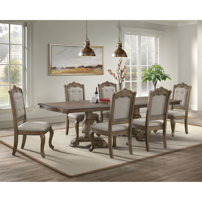 Madison Park Standard Height Dining Set in Walnut-Table and Four Chairs