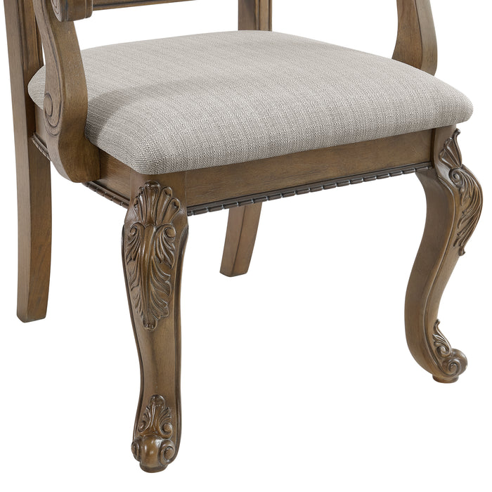 Madison Park Standard Height Dining Set in Walnut-Table and Four Chairs