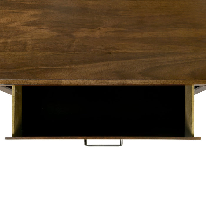 Malibu 6-Drawer Dresser & Mirror in Walnut