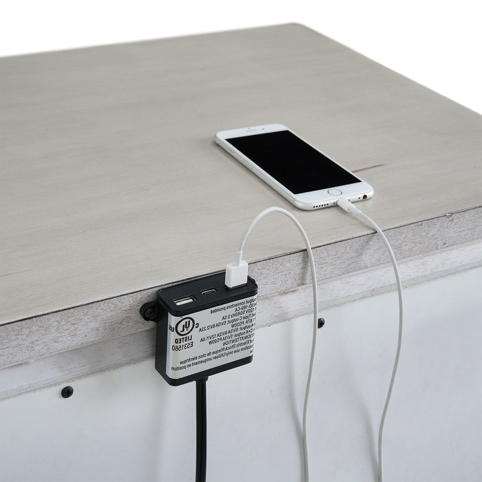 McCoy 2-Drawer Nightstand with USB