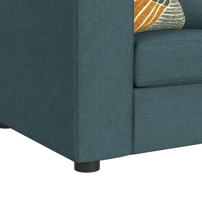 Options One 9PC Living Room Set in Palmer Plus Teal