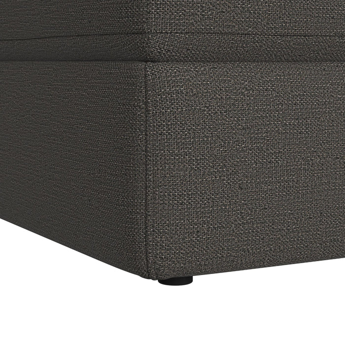 Options One Storage Ottoman in Palmer Plus Ash
