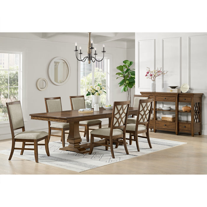 Phillipe Standard Height Dining Set in Cherry-Table and Four Chairs