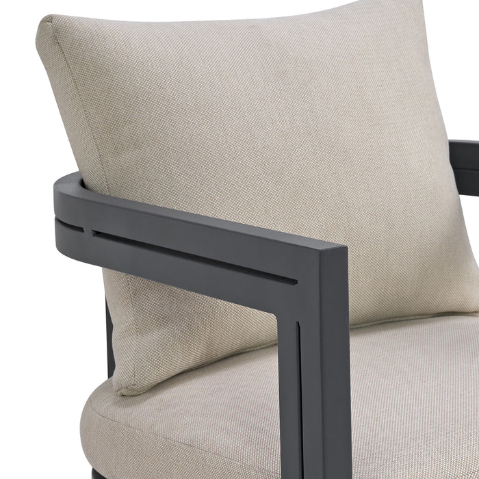 Playa Dining Chair - Dark Grey and Olefin Beige (2 Per Carton)